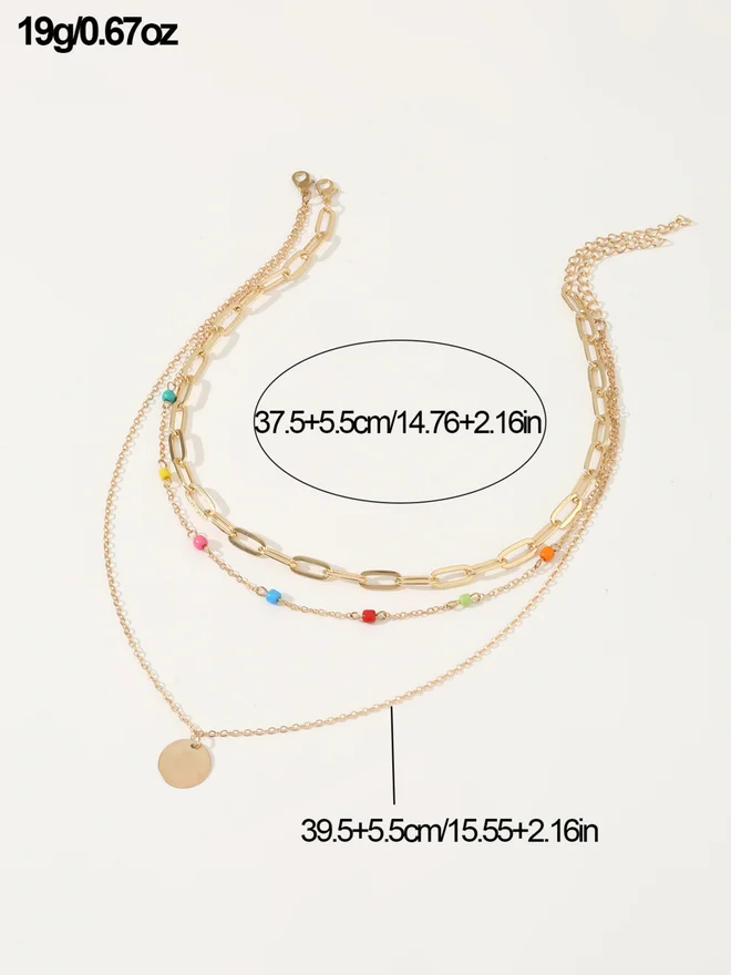 Take Two  Pack of 2 - Gold Layered Necklace for Women | Best Price UAE