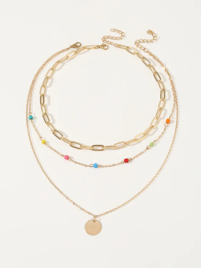 Take Two  Pack of 2 - Gold Layered Necklace for Women | Best Price UAE