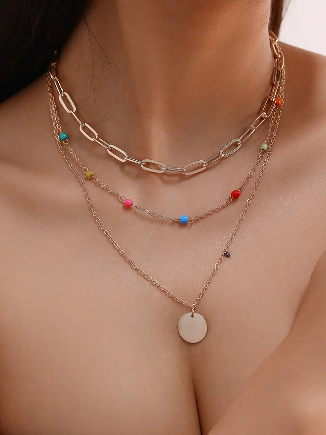 Take Two  Pack of 2 - Gold Layered Necklace for Women | Best Price UAE