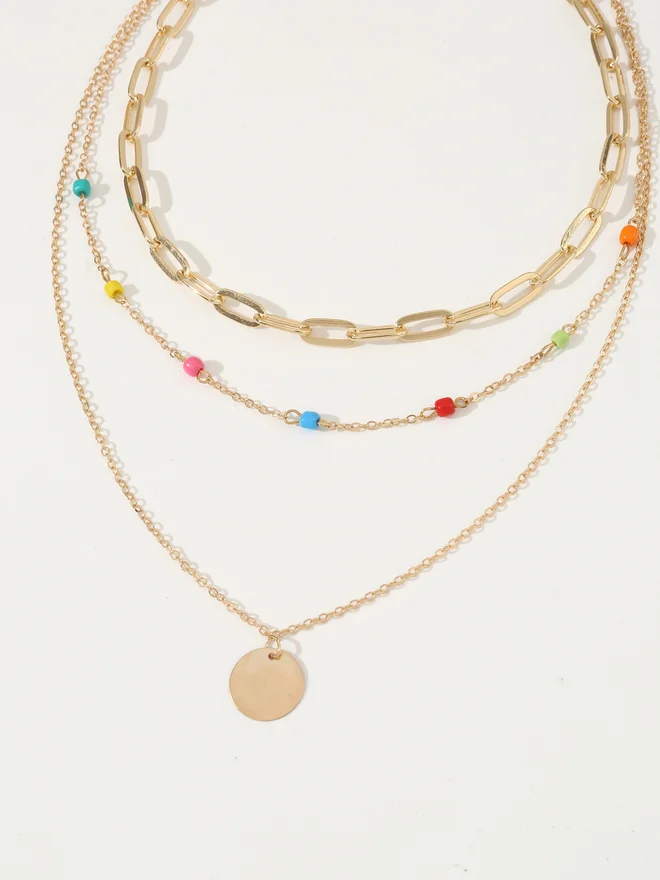 Take Two  Pack of 2 - Gold Layered Necklace for Women | Best Price UAE