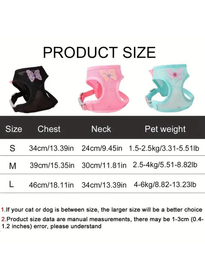 مجموعة هارنس ورباط الكلب الأخضر قابل للتعديل شبكي قابل للتنفس للحيوانات الأليفة الصغيرة والمتوسطة - Image 3