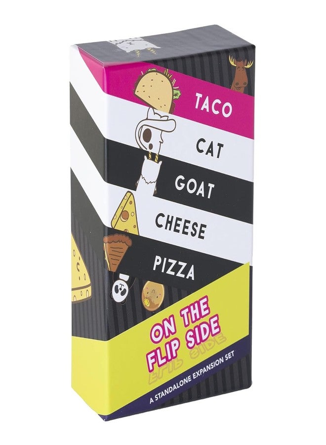 Dolphin Hat Games Taco Cat Goat Cheese Pizza On The Flip Side Entertaining Standalone Expansion Game for Family Game Night | Easy to Play 15 Minute Rounds | Fun for Kids, Teens, Adults, and Families | 2-8 Players - Image 1
