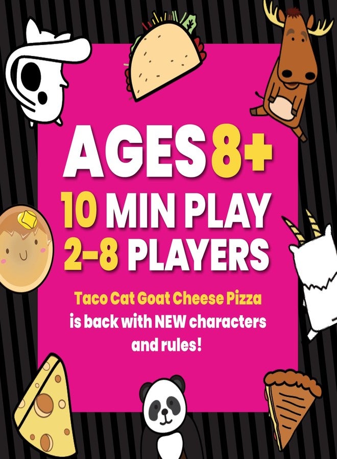 Dolphin Hat Games Taco Cat Goat Cheese Pizza On The Flip Side Entertaining Standalone Expansion Game for Family Game Night | Easy to Play 15 Minute Rounds | Fun for Kids, Teens, Adults, and Families | 2-8 Players - Image 4