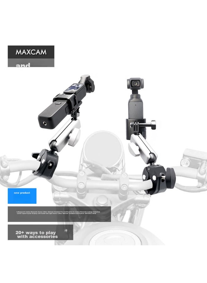 Maxcam Suitable For Dji Osmo Pocket 3, Bicycle, Electric Mountain Off-Road Motorcycle, Cycling Bracket Mounting Clamp Accessory - Image 1