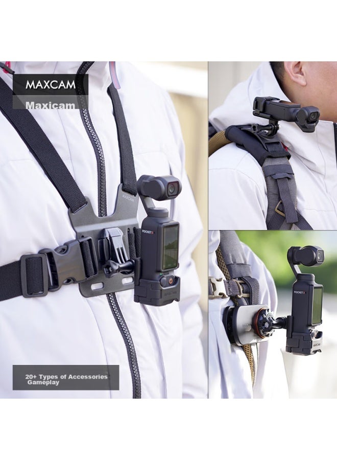 Maxcam Suitable For Dji Osmo Pocket 3, Bicycle, Electric Mountain Off-Road Motorcycle, Cycling Bracket Mounting Clamp Accessory - Image 2
