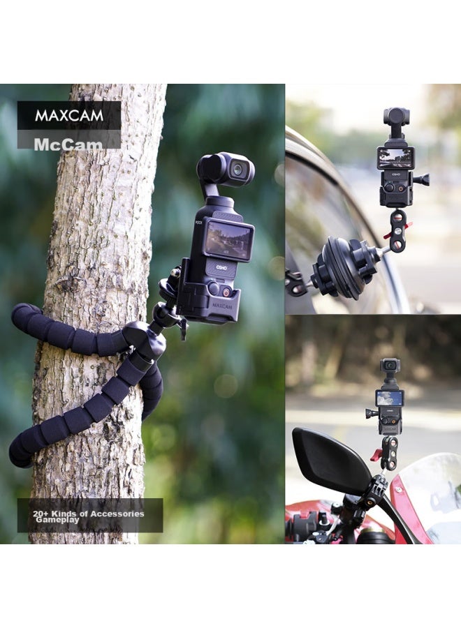 Maxcam Suitable For Dji Osmo Pocket 3, Bicycle, Electric Mountain Off-Road Motorcycle, Cycling Bracket Mounting Clamp Accessory - Image 4