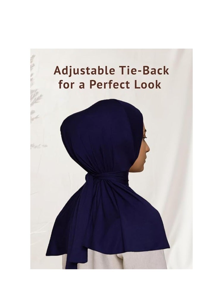 SYNSYB Solid Women's Muslin Hijab Sport Head Scarf Plain Under Scarf Muslimah Turban Cap Scarf Ramadan Accessory - Image 5