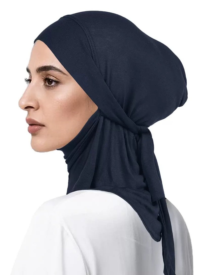 SYNSYB Solid Women's Muslin Hijab Sport Head Scarf Plain Under Scarf Muslimah Turban Cap Scarf Ramadan Accessory - Image 3