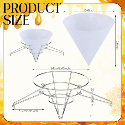 Cinnvoice 14 Pcs Maple Syrup Making Kit with Maple Syrup Hydrometer Kit and Filter Set Include Maple Syrup Hydrometer Test Cup Brush Filter Holder and 10 Pcs Filter Cloths for Maple Syrup Supplies - Image 3