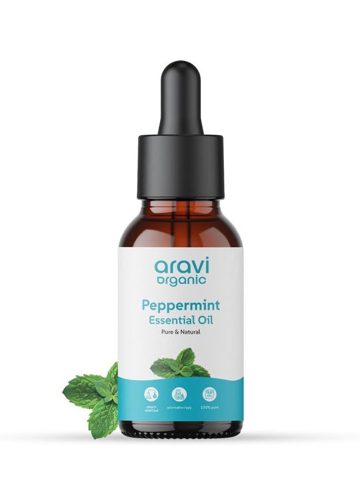 Aravi Organic Aravi Organic Peppermint Essential Oil For Skin & Hair Growth, Hair Fall Control, Scalp - 100% Pure & Natural and Undiluted - 15 ml  - Image 4