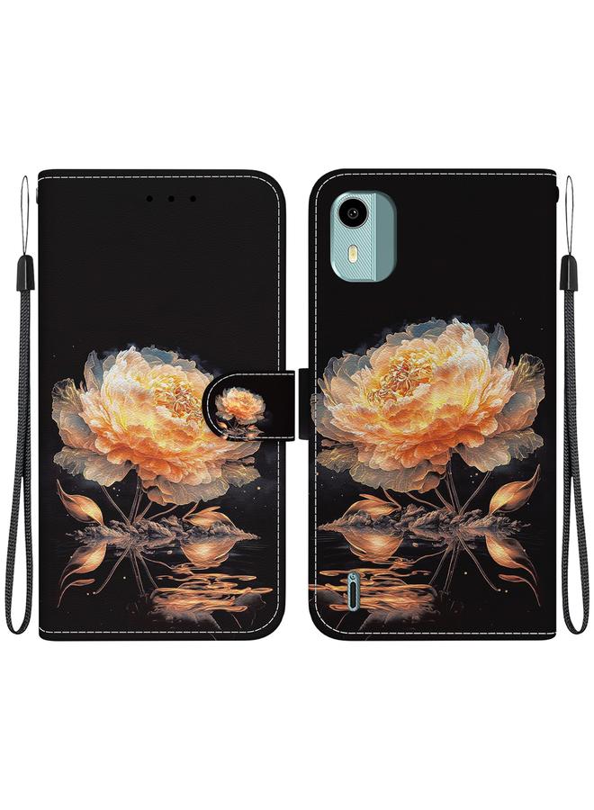 S-TOP Case For Nokia C12 Crystal Texture Colored Drawing Leather Phone Case - Image 1