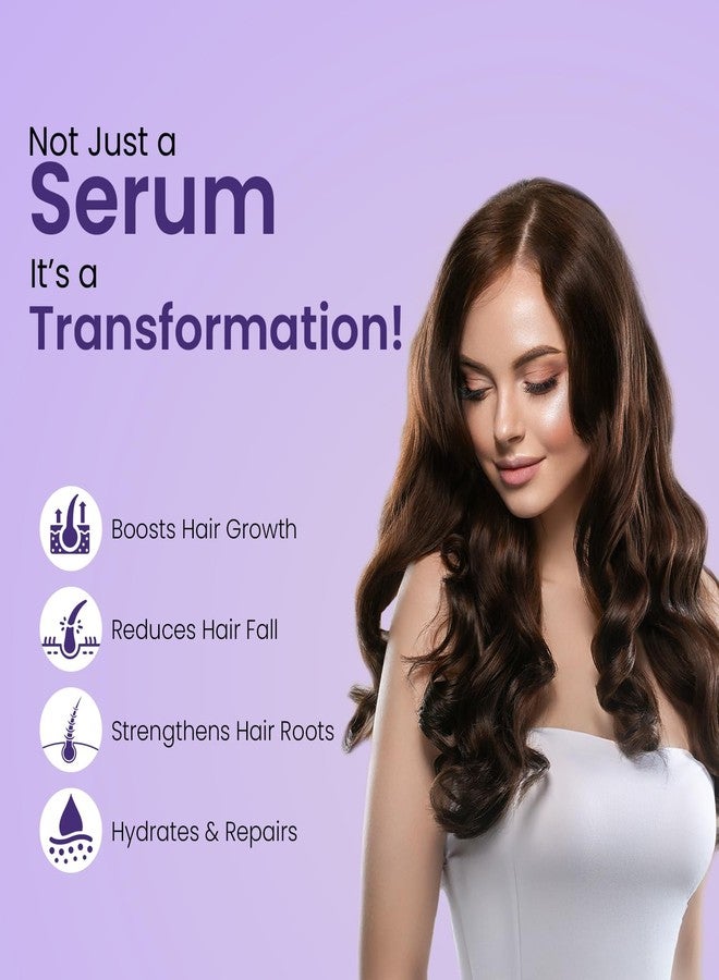 RichCurls Hair Growth Serum (30ml) – 3% Redensyl, Caffeine & Rice Extract | Anti-Hair Fall Leave-In Formula for Women & Men | Lightweight Lavender Scalp & Follicle Strengthening Solution - Image 3
