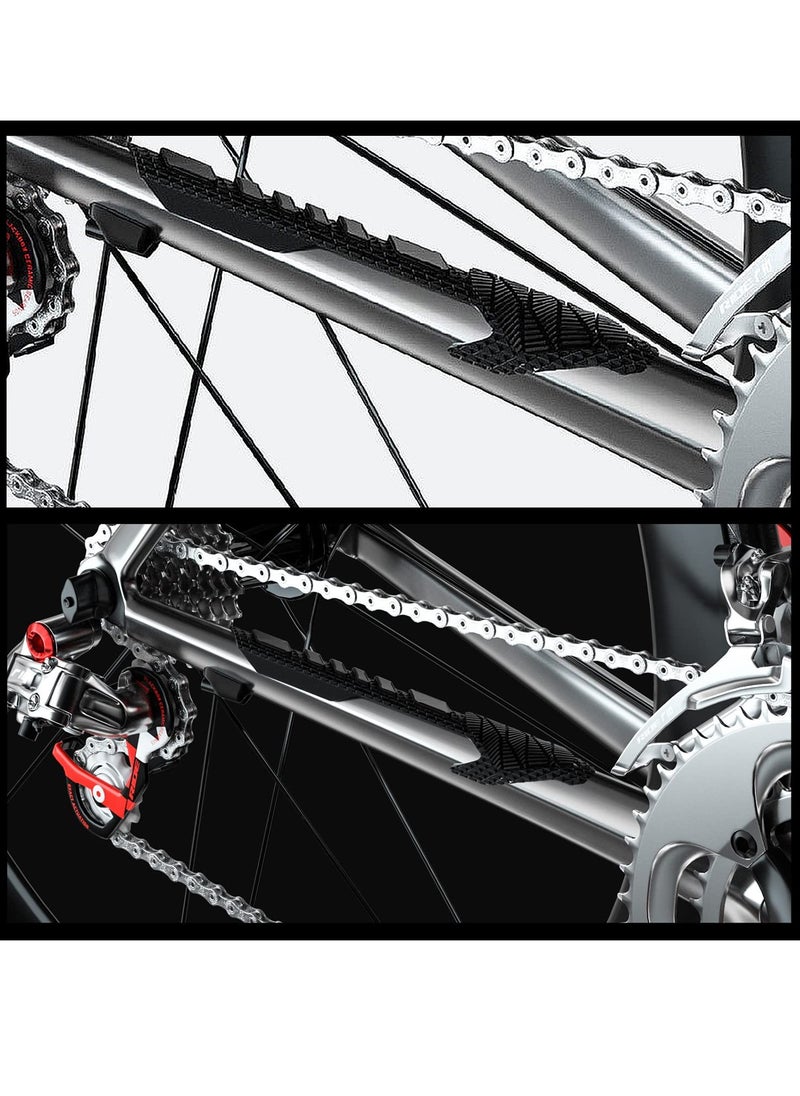 Excefore Mountain Bike Chainstay Protector, MTB Silicone Chain Stay Frame Guard, Road Bicycle Chain Pad - Protects Bike Frame from Chain Scratches  - Image 2
