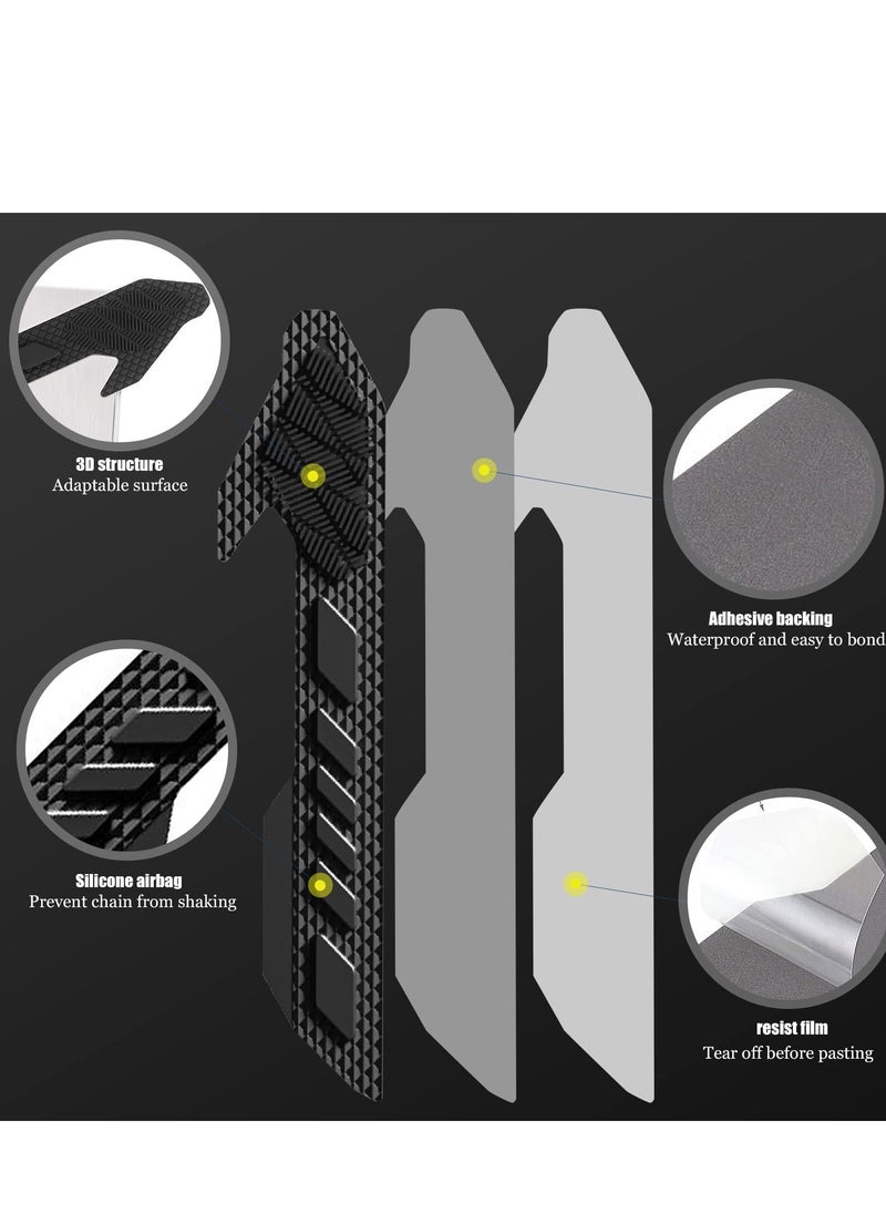 Excefore Mountain Bike Chainstay Protector, MTB Silicone Chain Stay Frame Guard, Road Bicycle Chain Pad - Protects Bike Frame from Chain Scratches  - Image 3