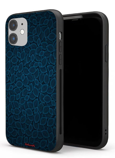Apple iPhone 11 Protective Case Digital Art Leaves Pattern