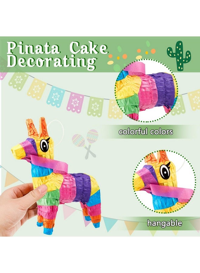 Tinlade 15 Pcs Fiesta Cupcake Topper Mexican Theme Cake Decoration Cactus Piñata Taco Party Decorations with Wooden Sand Hammer and Foam Chili Decorations for Mexican Fiesta Party Baby Shower(Cute Style) - Image 3