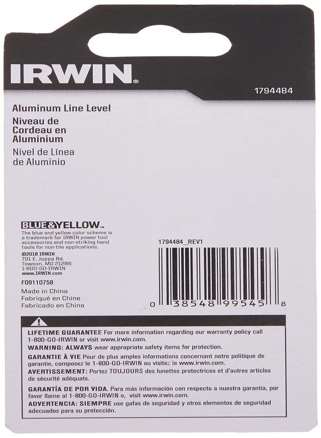 Irwin Tools 1794484 Aluminum Line Level, Silver - Image 5