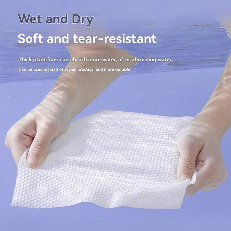 Facial Wipes 100 Pc Thick Soft Pure Cotton - Gentle Absorbent Reusable Makeup Remover Towels For Daily Skincare Travel And All Skin Types - Image 3