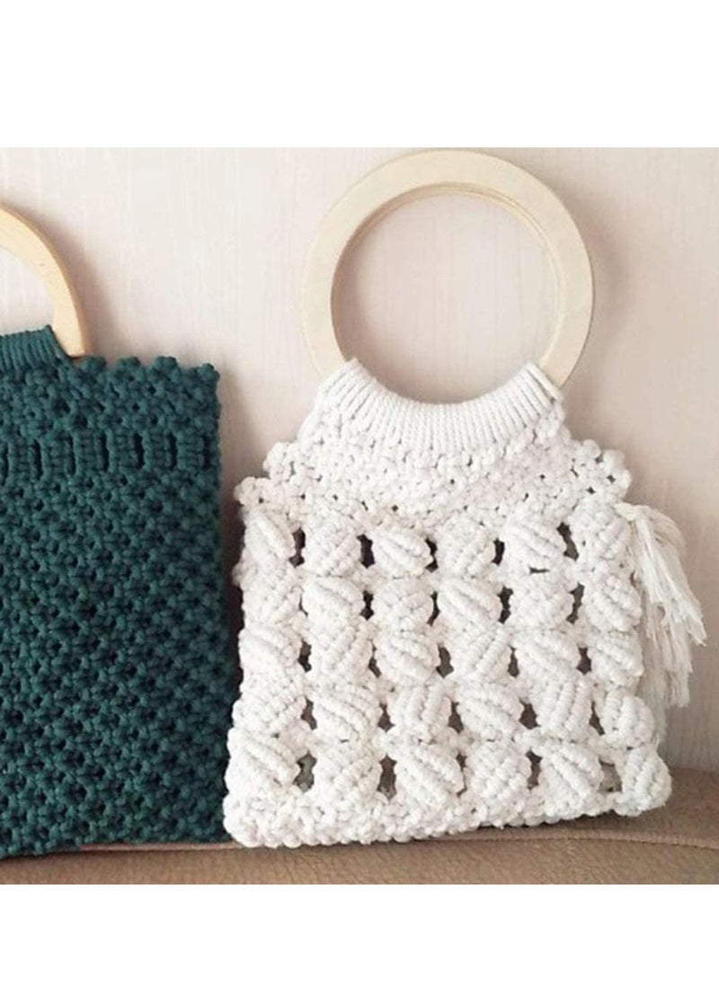 Excefore Macrame Cord,Natural Cotton Macrame String Twine,100 M, 3 MM Kitchen Bakers String for DIY Crafts,Tying Meat,Making Sausage and Packaging Decoration Macrame Hanging Yard - Image 2