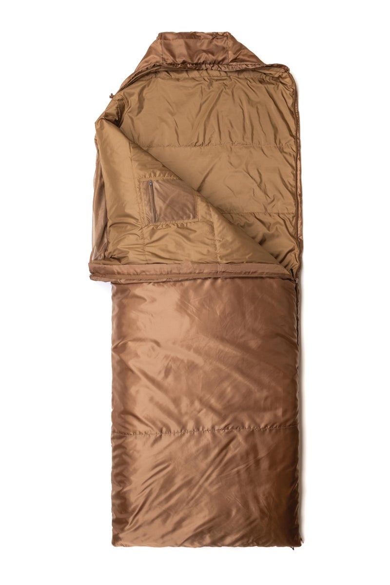 Snugpak Jungle Bag Lightweight Sleeping Bag with Left or Right Side Zip, Compact Travel and Camping Bag, Coyote Tan - Image 2