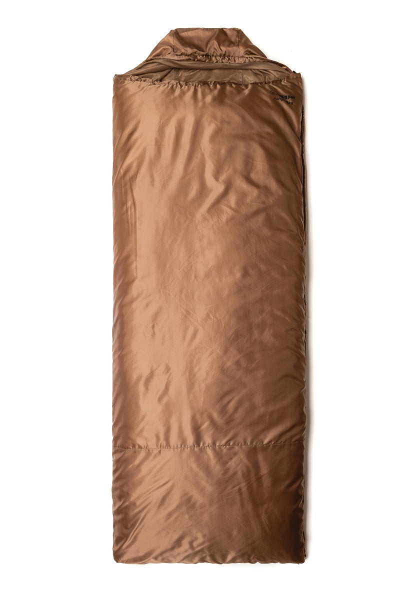 Snugpak Jungle Bag Lightweight Sleeping Bag with Left or Right Side Zip, Compact Travel and Camping Bag, Coyote Tan - Image 1