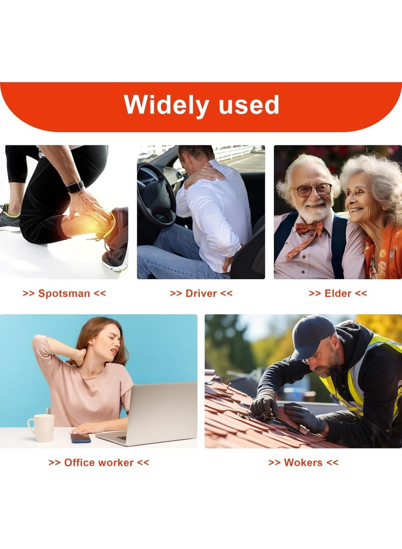 SOLARAE 5 PCS Tiger Patches for Pain Relief, Chinese Red Tiger Hot Capsicum Patch Ultra Strength Patches, Pain Relief Plaster Herbal Patches for Arthritis, Knee Bone, Back, Joint, Muscle Neck Pain Relieving - Image 3