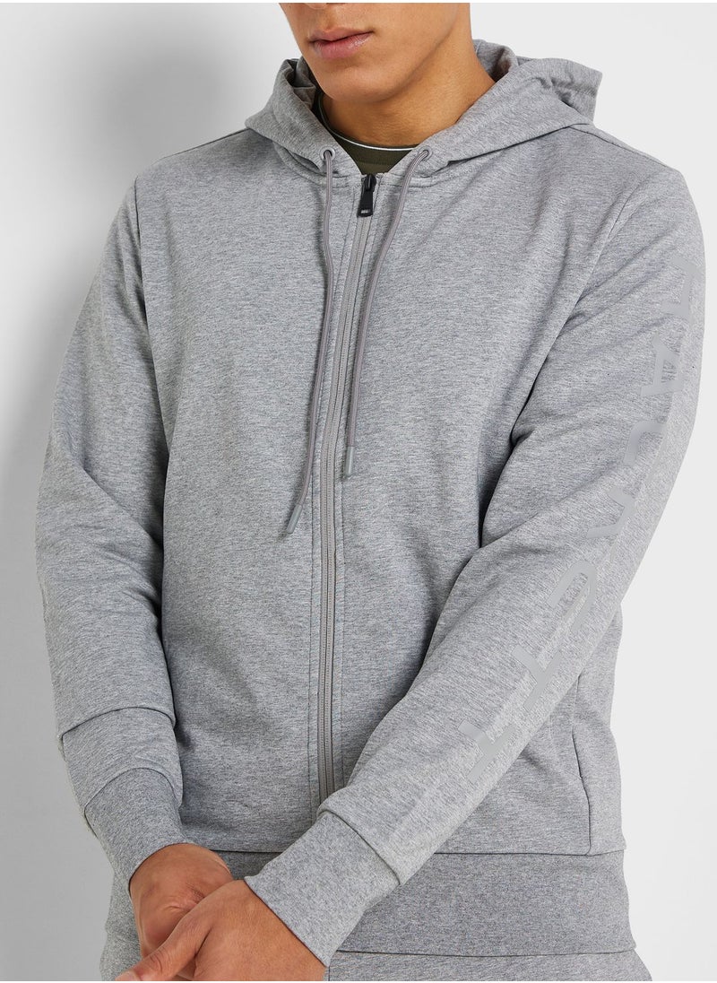 Hackett - Essential Zippered Hoodie - Image 1