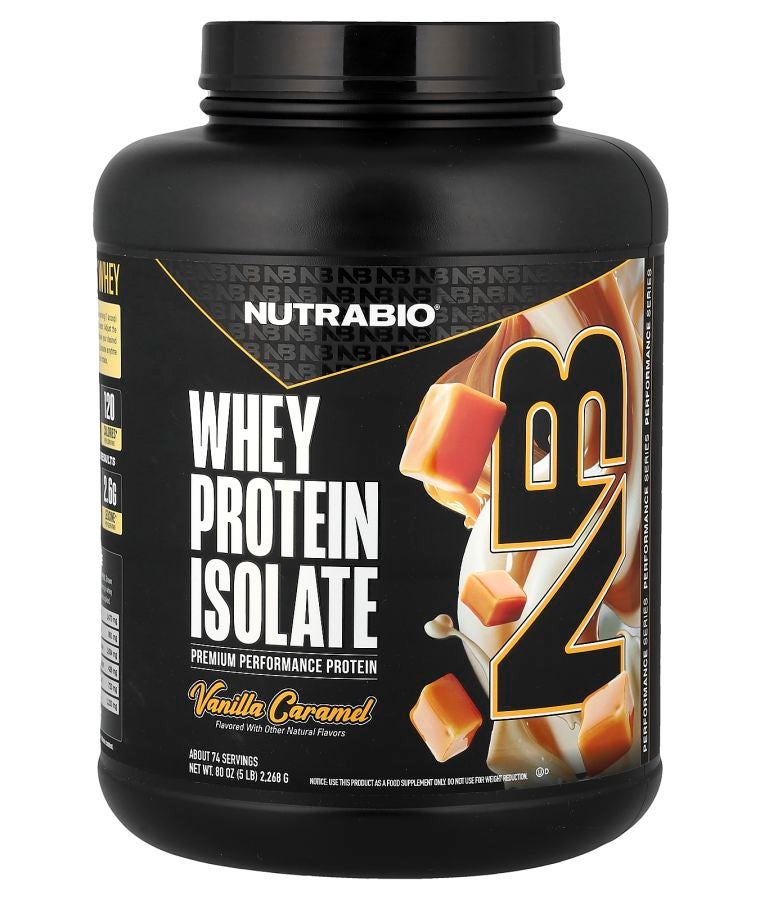 NutraBio Whey Protein Isolate Vanilla Caramel  5 lb (2268 g)