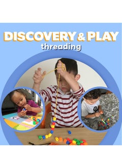 Skoolzy Skoolzy 30 Pcs Lacing Beads | Motor Skills Toys for Toddlers 3-5 | Lacing Toy or fine Motor Skills Toys for 3-4 Year Old | Toddler Beads Perfect as Teaching Lacing Toys | stringing Beads for Kids 3-5  - Image 5