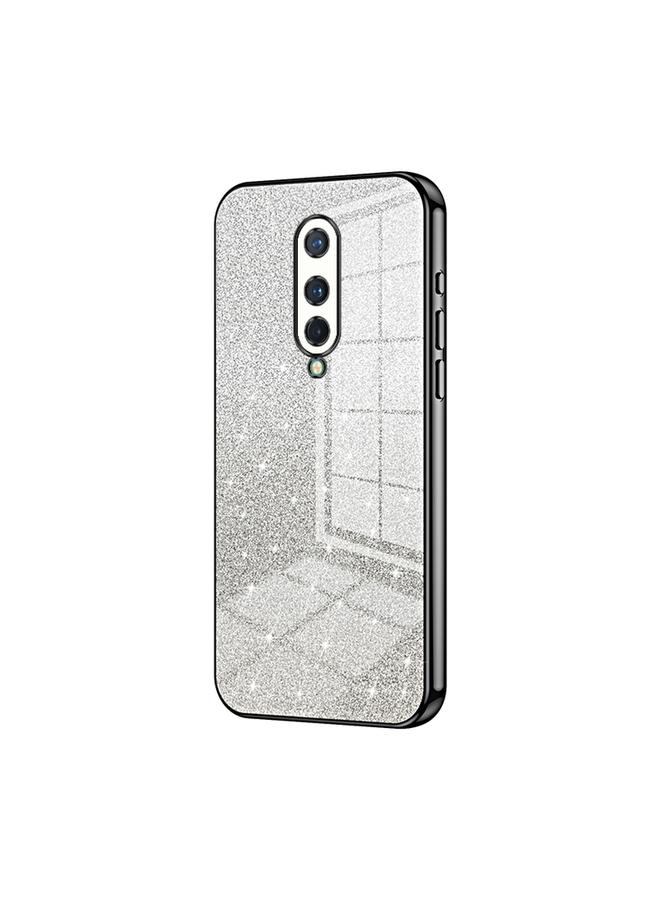 اس-توب جراب لهاتف OnePlus 8، جراب هاتف مطلي بالكهرباء بمسحوق لامع متدرج - Image 1