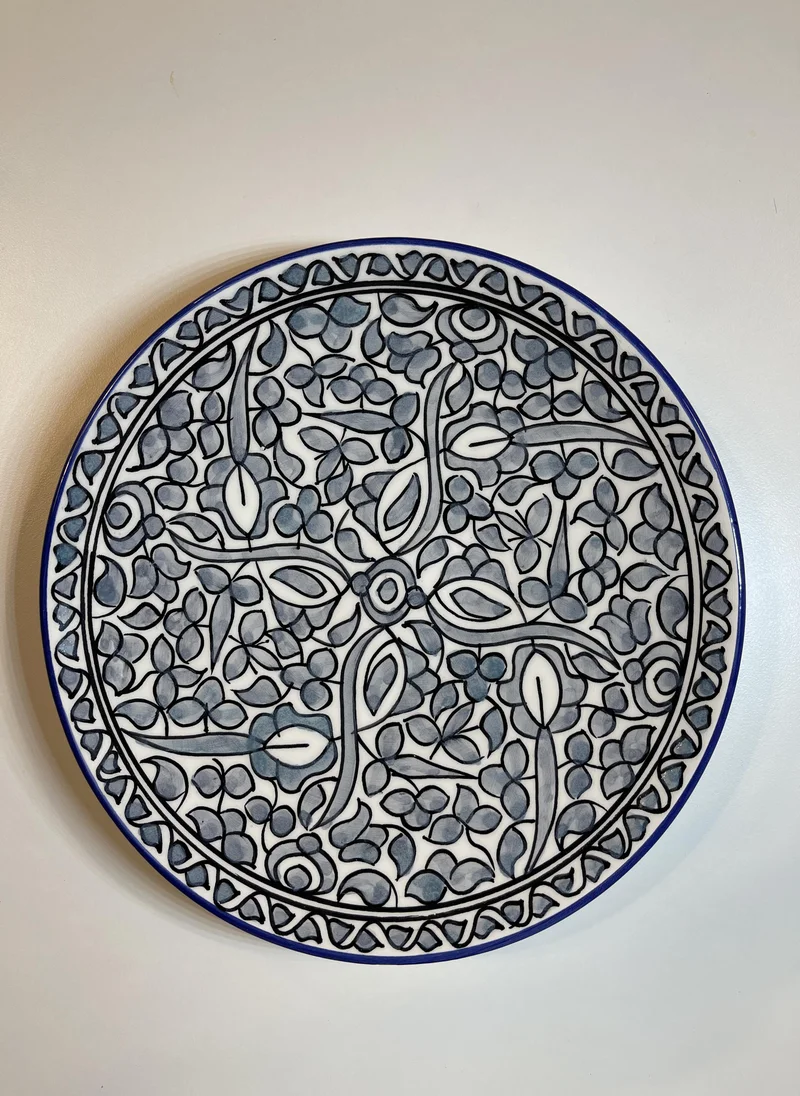 تادارت Flower Ceramic Plate size 28cm