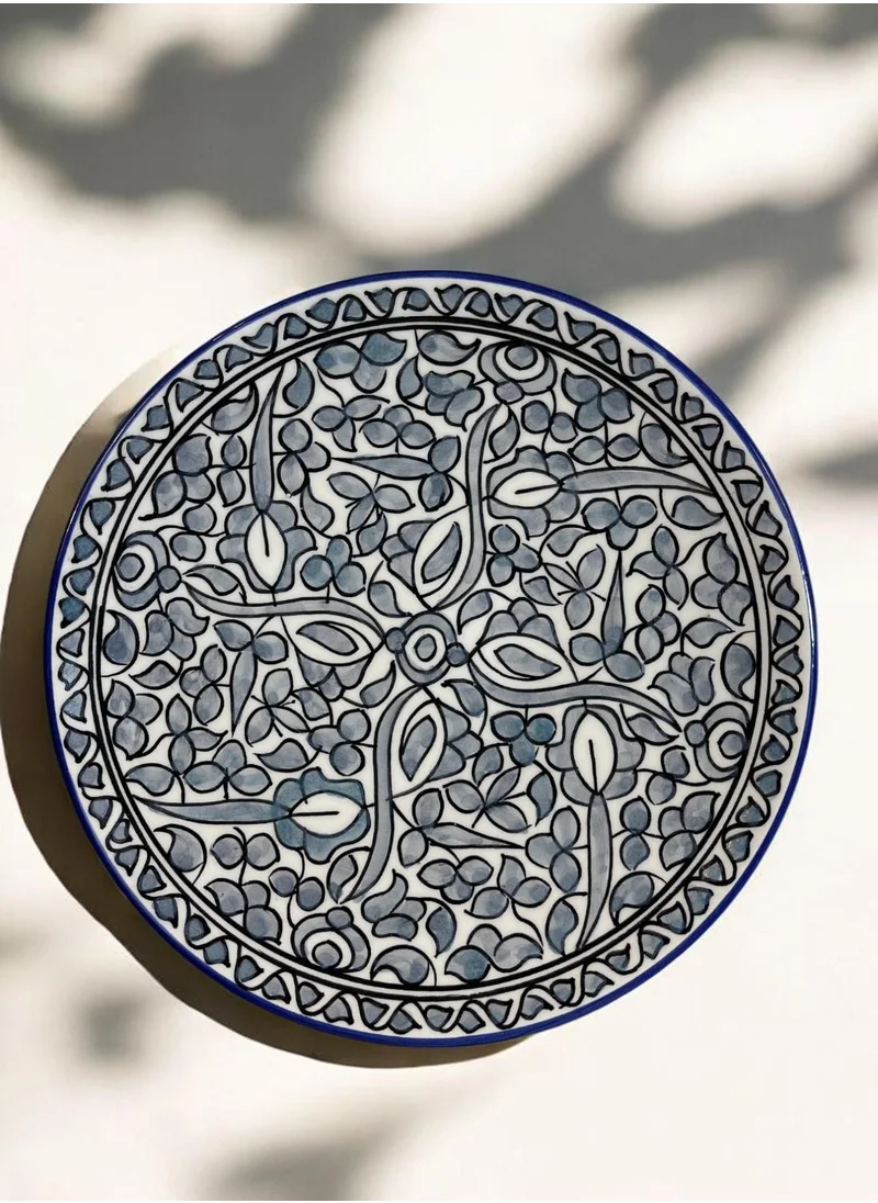 تادارت Flower Ceramic Plate size 28cm