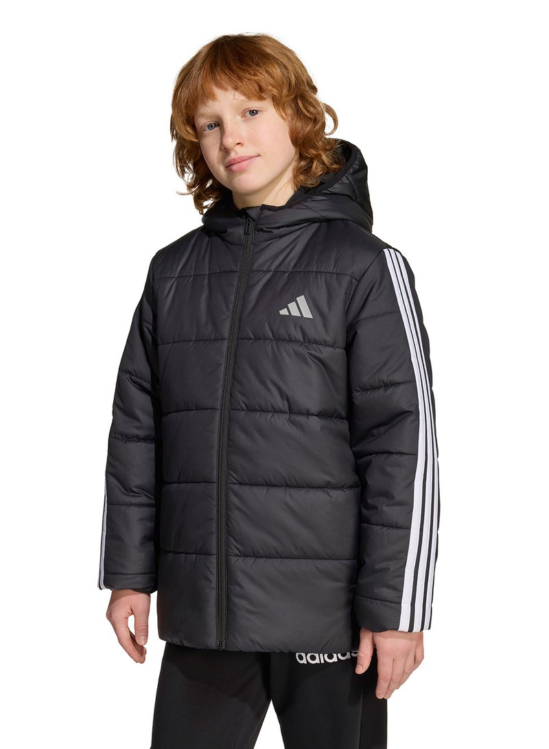 Adidas Youth Essential 3-Stripe Padded Jacket - Image 3