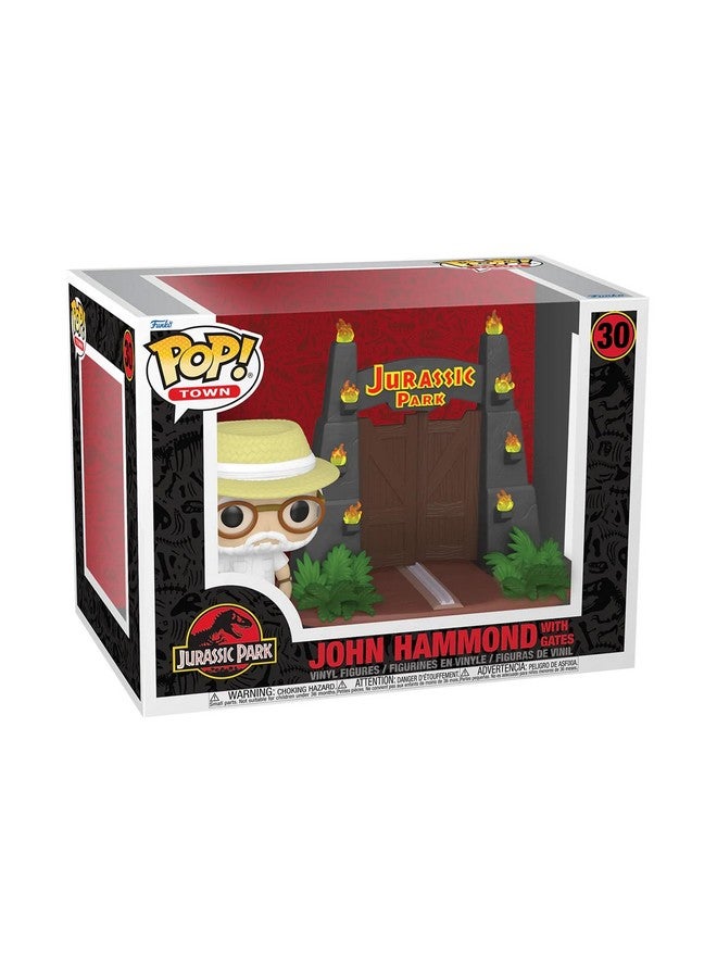 Funko Funko Pop! Town: Jurassic Park - John Hammond with Gates Special Edition Exclusive Vinyl Figure #30  - Image 1