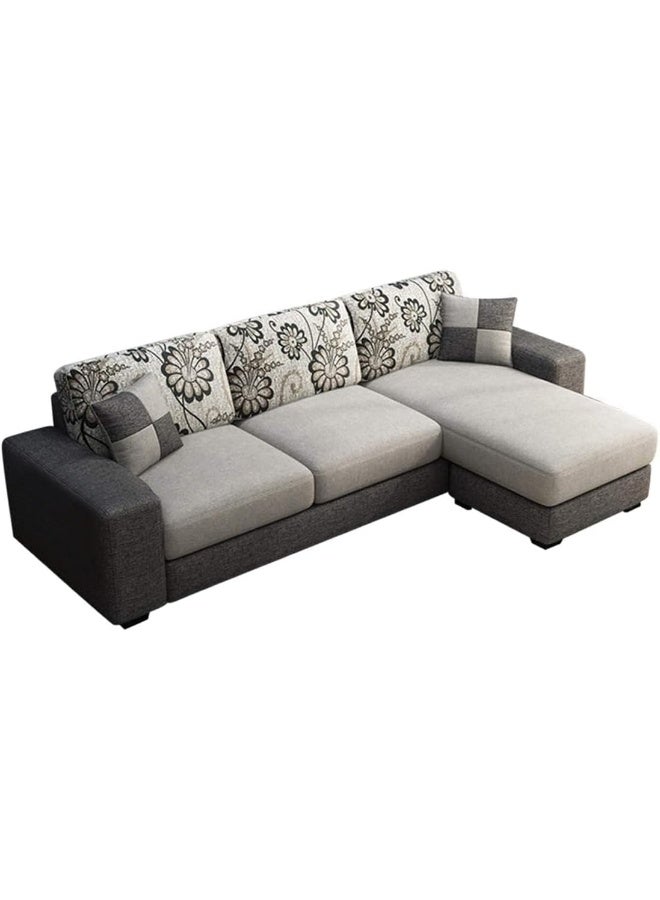Comfynest Comfynest Luxury L-Shaped Designer Sofa – Modern Aesthetic, Premium Comfort, and Space-Saving Elegance (Grey, Left Bed) - Image 3