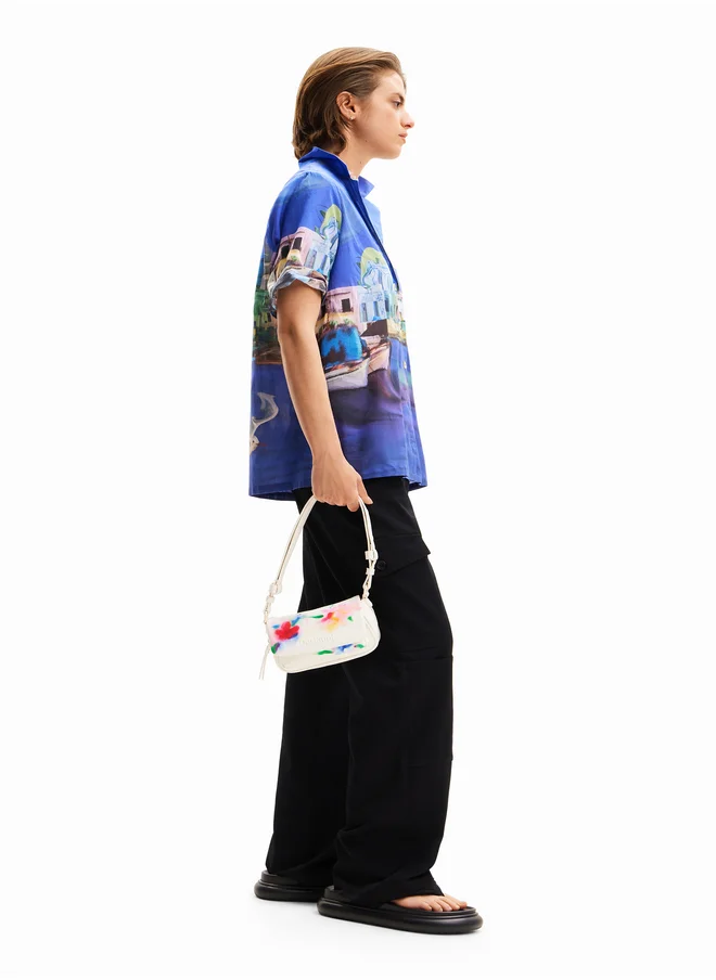 DESIGUAL Watercolour Floral Crossbody Bag