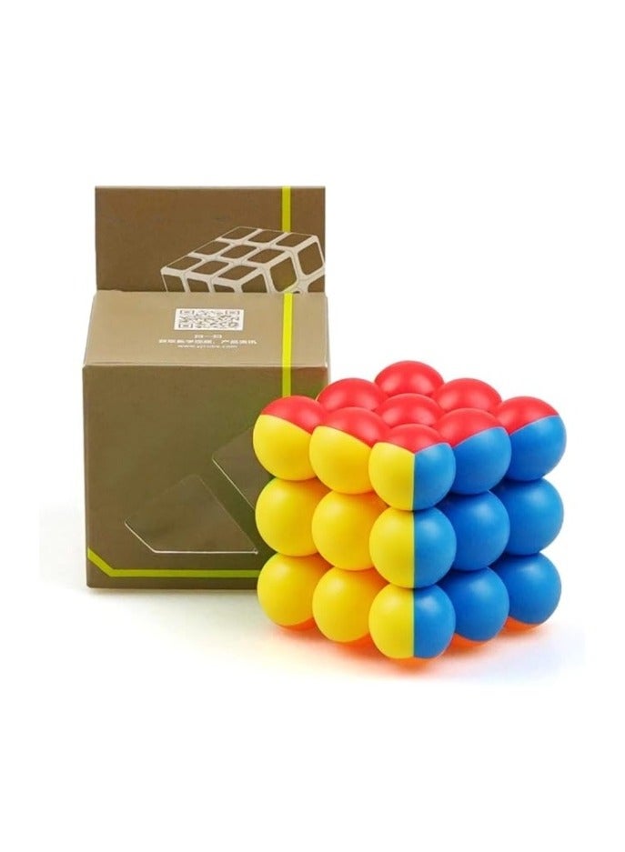 Magic Cube 3x3x3 Stickerless Round Bead Speed Cube Puzzle Toys Creative Decompression Toy - Image 1