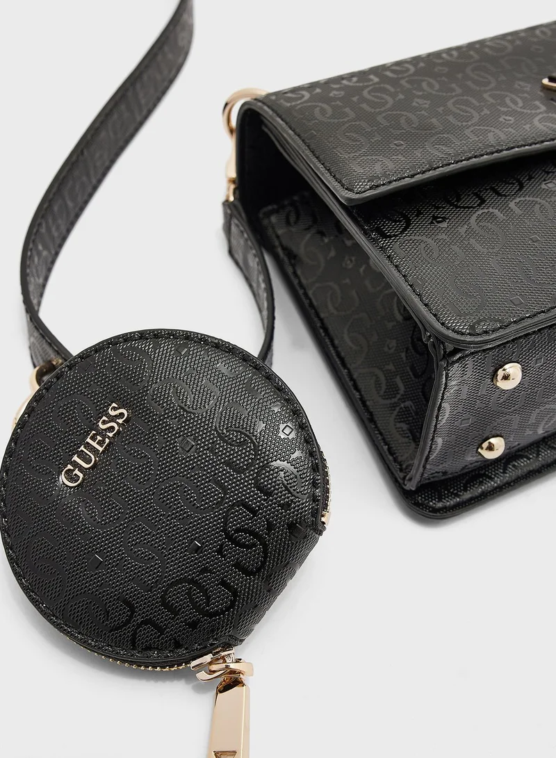 GUESS Alexie Flap Over Crossbody Bag