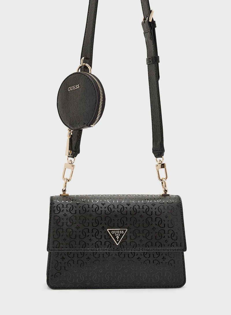 GUESS Alexie Flap Over Crossbody Bag