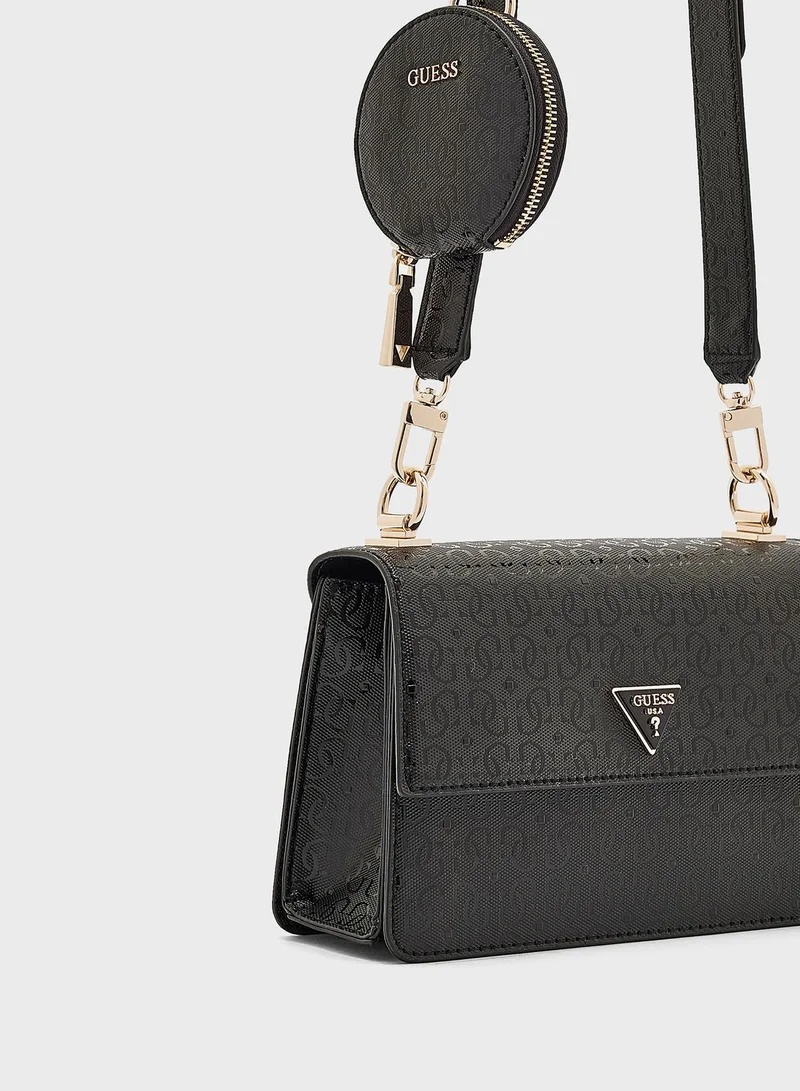 GUESS Alexie Flap Over Crossbody Bag