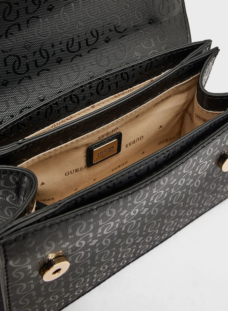 GUESS Alexie Flap Over Crossbody Bag