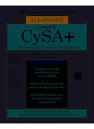 CompTIA CySA+ Cybersecurity Analyst Certification All-in-One Exam Guide, Third Edition (Exam CS0-003) - pzsku/Z7FCF66C2DBB65824F2ACZ/45/_/1741788051/85ed62df-250f-4e57-8e62-55e461046639