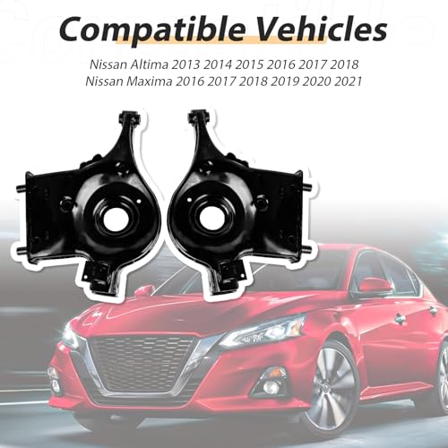 Jowlawn Rear Lower Left & Right Side Suspension Control Arm Kit Compatible with Nissan Altima 2013-2018 Maxima 2016-2021, Replaces 551B1-3TA0D 551B0-3TA0D - Image 4