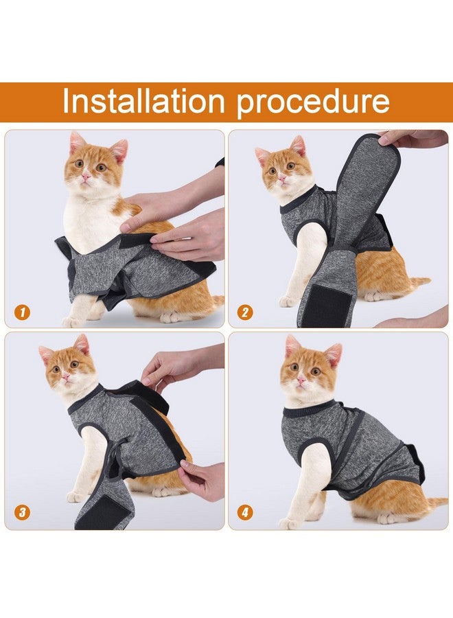 SoeKoa Cat Anxiety Jacket, Anxiety Vest for Cats, Cat Jackets for Cats Only, Self-Adhesive Adjustable Pet Cat Calming Wrap Shirt, Cats Calming Wrap for Cats Pets to Relieve Anxiety and Stress - Image 3