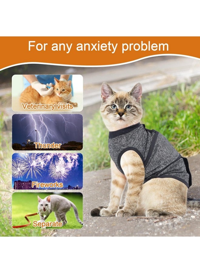 SoeKoa Cat Anxiety Jacket, Anxiety Vest for Cats, Cat Jackets for Cats Only, Self-Adhesive Adjustable Pet Cat Calming Wrap Shirt, Cats Calming Wrap for Cats Pets to Relieve Anxiety and Stress - Image 4