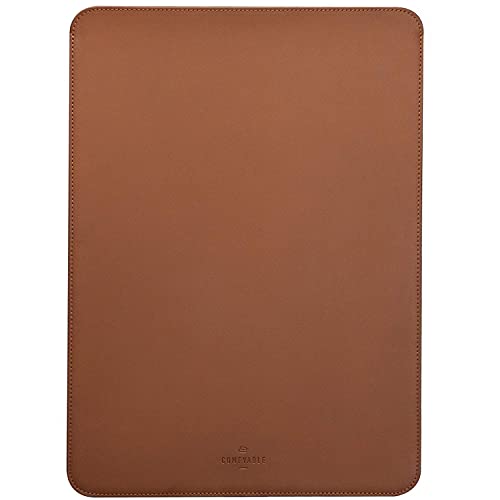 Comfyable Laptop Sleeve 13 Inch Precisely Compatible with MacBook Air M4 2025-2018 & MacBook Pro M2 2022 M1 2020-2016, Faux Leather Cover Case, Brown - Image 1