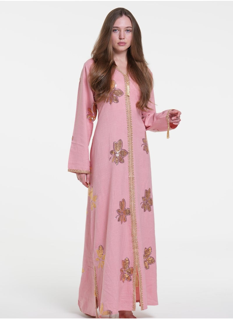 AL BENT AL SHARQIEH women jalabiya , arabian traditional dress  - Image 2