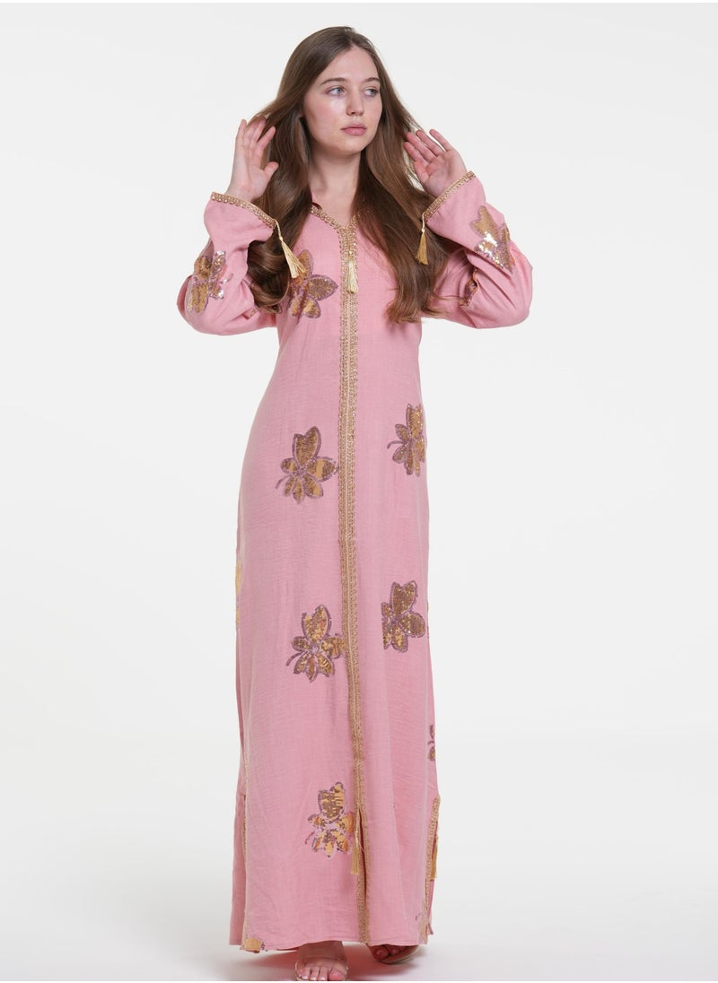 AL BENT AL SHARQIEH women jalabiya , arabian traditional dress  - Image 3