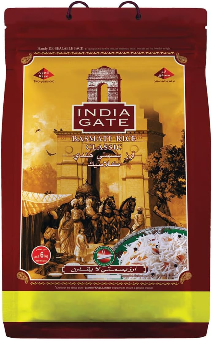 India Gate Classic Basmati Rice, 6 kg