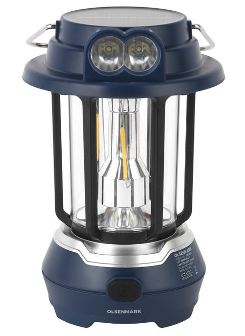 Olsenmark LED Emergency Lantern with Solar OME2824, 7 Hours Working, Compact, Portable and Light Weight Design